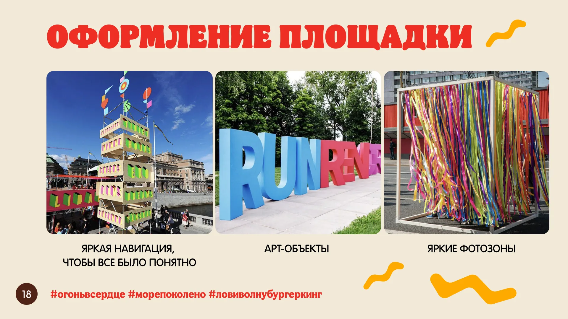 Оформление площадки