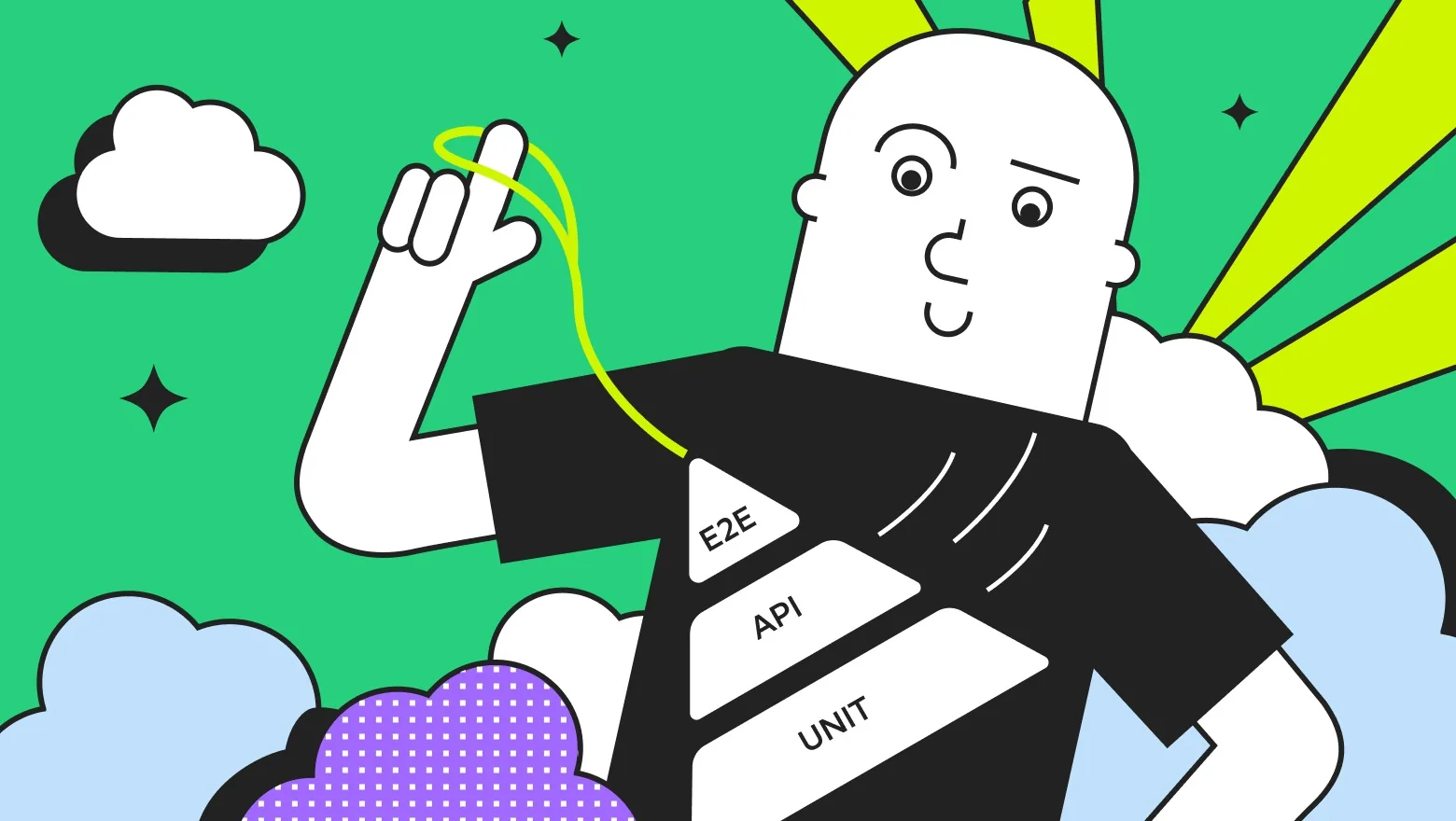 Пирамида тестирования: E2E, API, Unit