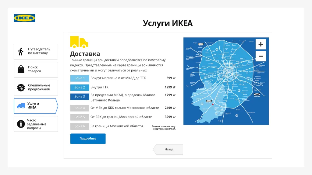 Карта магазина